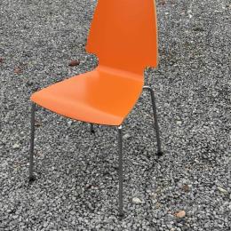 Krzesło Kuchenne Pomarańczowe
