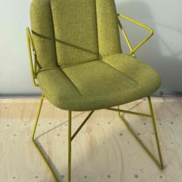 Krzesło Billiani Zielone z podłokietnikami