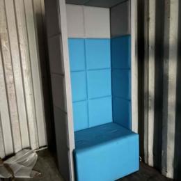 Fotel Wysoki Niebieski